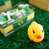 Custom U of O Candy Jar Wraps