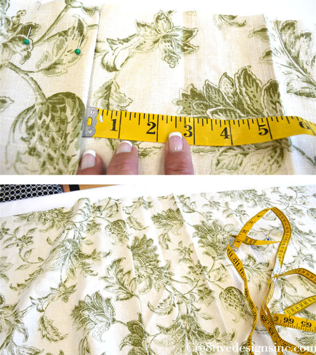 Relaxed roman Shade tutorial center fold