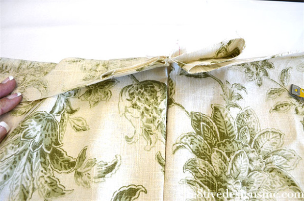 Relaxed roman Shade tutorial center fold