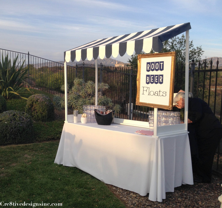 Root beer float station