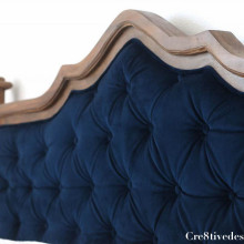 DIY Blue tufted headboard-3