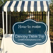 How to make a Table top canopy