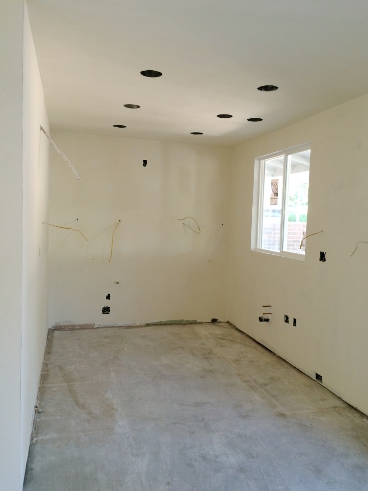 New drywall and window in kitchen