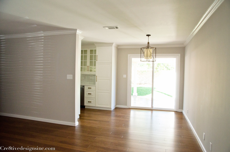 dining area after