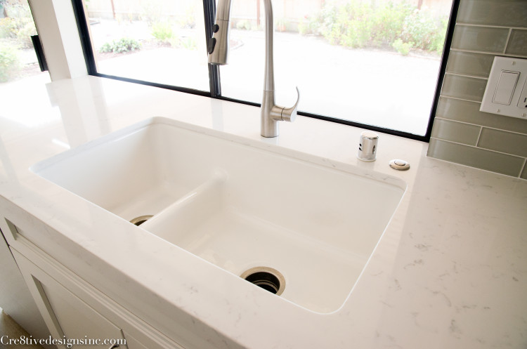 Kohler white iron tones sink