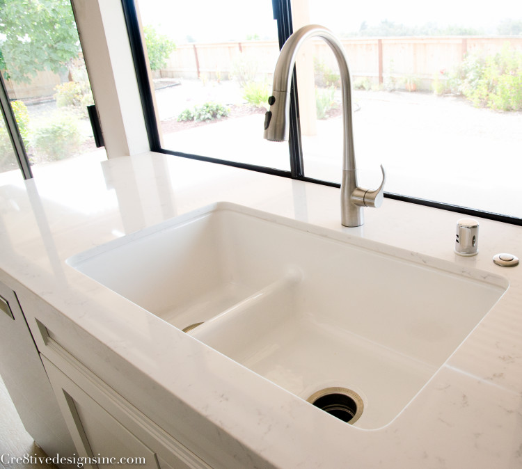 Kohler white iron tones sink