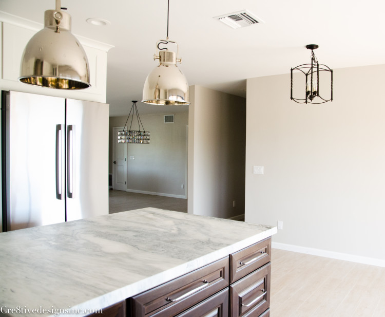 Lighting in a remodeled kitchen