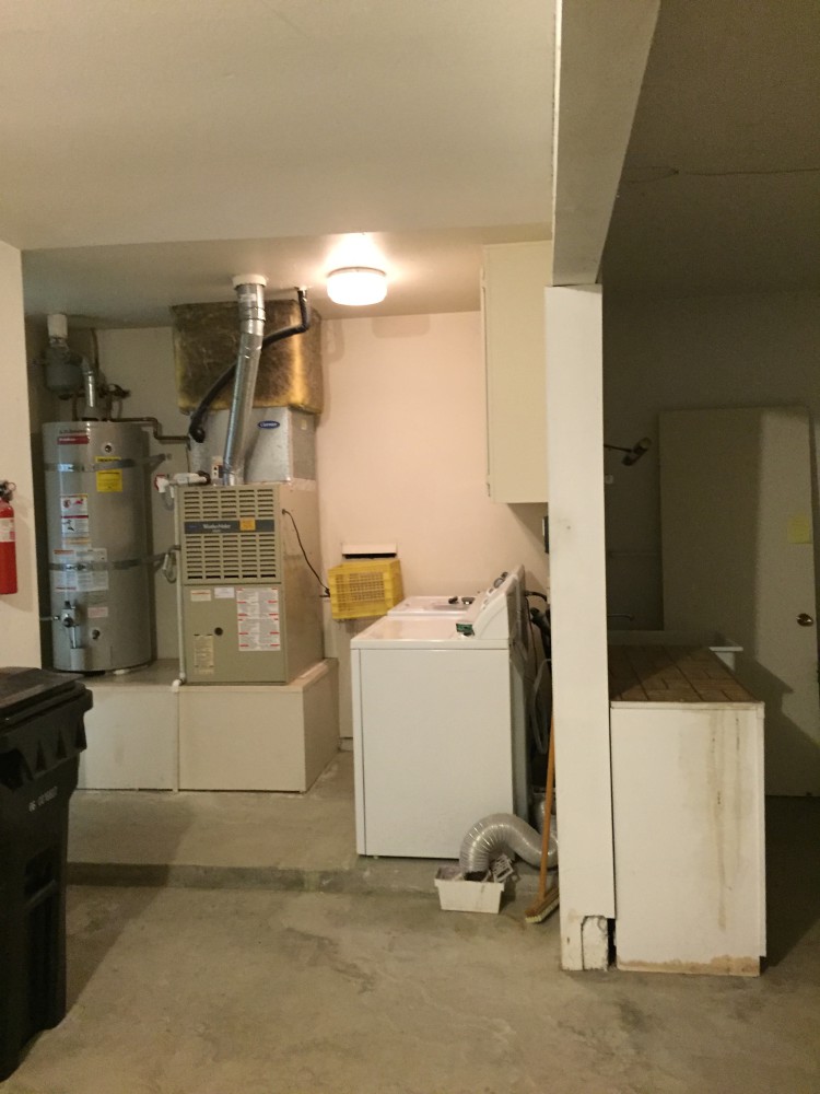 laundry room before