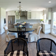 remodel using porcelain wood plank flooring